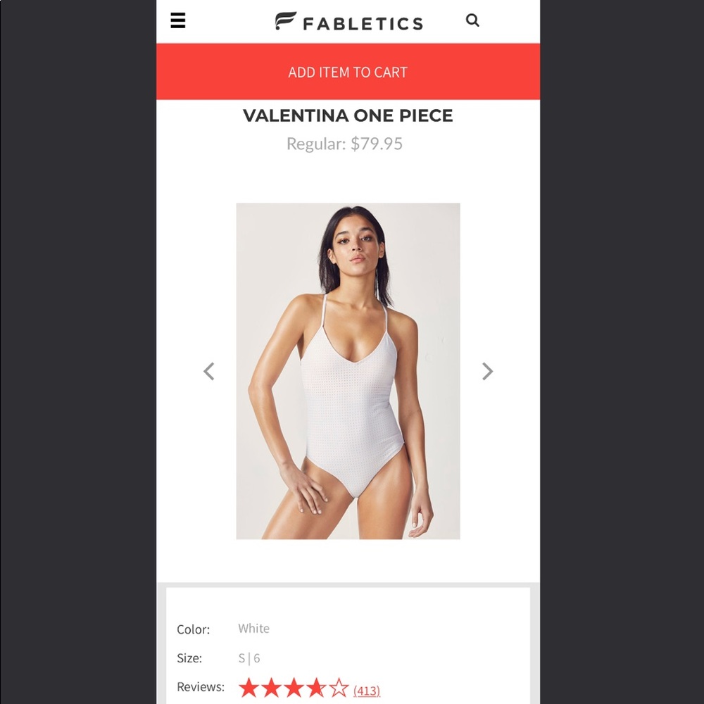 Fabletics Valentina One Piece (NWT)